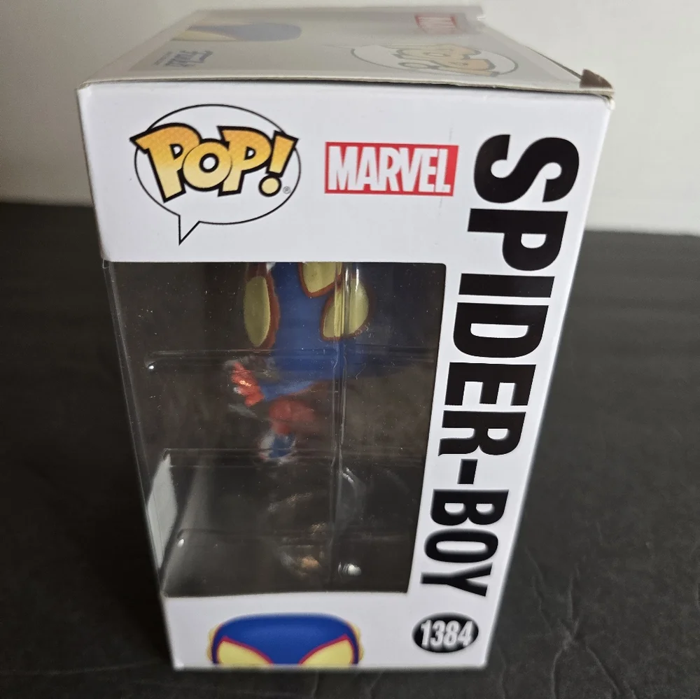 Funko Pop! Marvel Comics SPIDER-BOY #1384 Debut Figure SDCC Exclusive Sticker